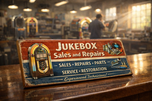 Jukebox sign vintage classic - sign,