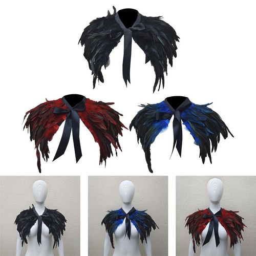 Feather cape shawl shoulder - cape,