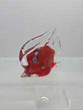 Vintage Murano Italy Red Art