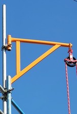 Gin wheel scaffolding hoist scaffolding pulley with 25m rope +movable arm