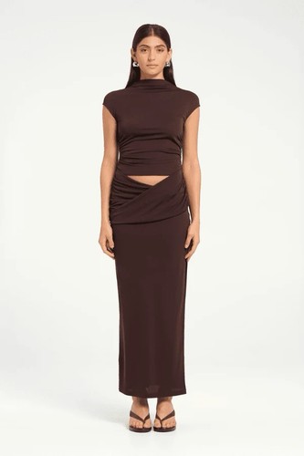 Benni brown maxi - dress, high
