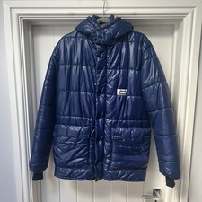 Vintage Mountain Equipment Jacket Coat Men's Medium Blue Puffer Padded Dolomite