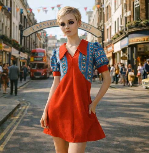 Handmade 70s style - handmade, blue