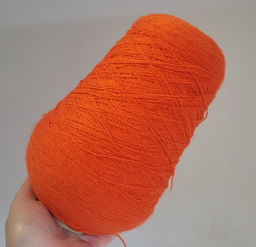 450g bright orange coned yarn - 450g,