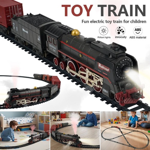 Electric train set steam - train,