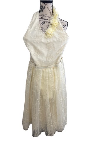 Weissman beige lace floral - lace,