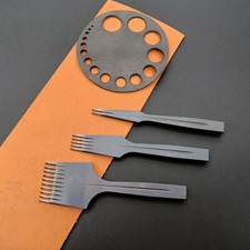 French Style leather Craft Pricking Irons Stitching Lacing Punch Chisel Tool Mo