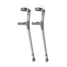 Elbow Crutches with Anatomic Grip Sturdy Lightweight Aluminium