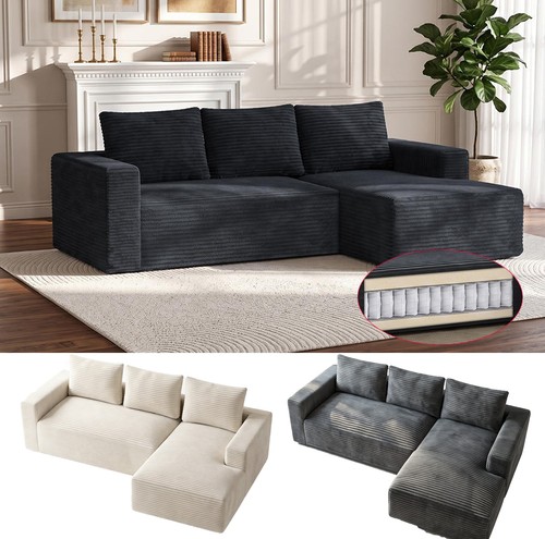 Shaped modular boneless sofa - l-shaped,