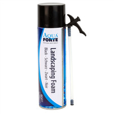 AQUAFORTE EXPANDING WATERFALL LANDSCAPING FOAM FIX AQUATIC FISH POND BLACK 500ML
