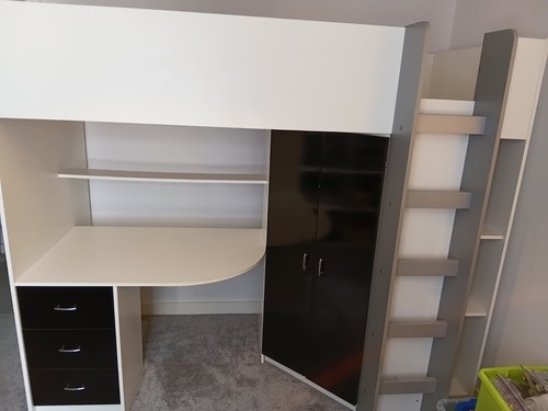 Calder loft bed frame single - calder,