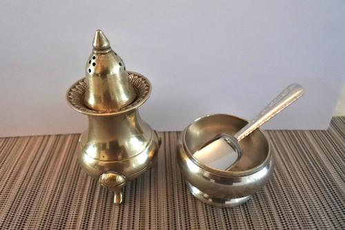 Vintage silver plate pepper