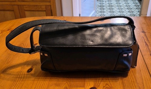 Oriano black leather small - black,