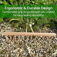 120cm Traditional Wooden Hay Rake Landscape Hay Rake 12 Tines Handmaden