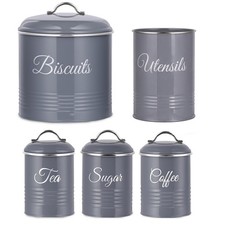 5 Piece Kitchen Canister Set