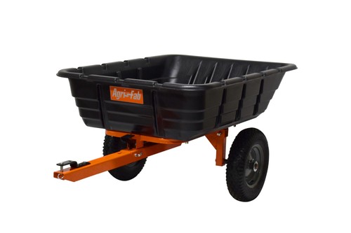 Tow behind poly dump cart - behind,