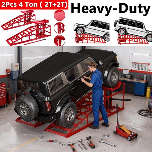 Ton hydraulic car ramps - 4,