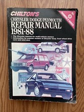 CHILTONS  Chrysler Dodge