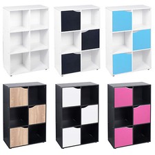 6 Cube Wooden Bookcase