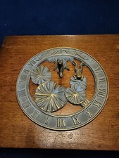 Antique Brass Sundial Garden Feature Vintage Sun Dial