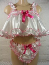 ADULT baby sissy satin with