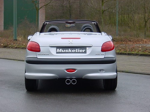 Peugeot 206 rear - 206+, spoiler