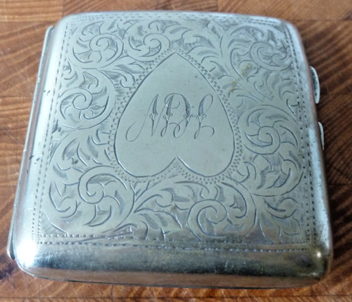 Vintage silver epns cigarette - epns,