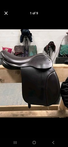 Ideal show saddle 17inch brown - saddle,