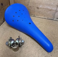Vintage Ariake Aero Jaguar Blue BMX Bike Seat Saddle Old School 1983 Japan