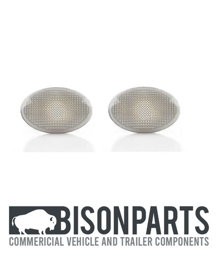 Clear side repeater - lamps, x2
