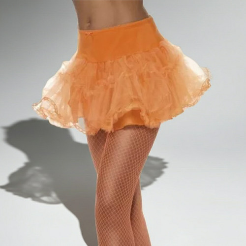 Neon orange layered tutu - orange,