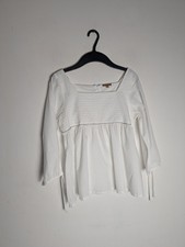 I Love Gorgeous White Cotton Flared Top Blouse Age 12-13 Yrs