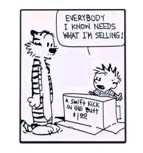Calvin and hobbs - hobbs, enamel