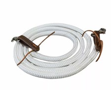 White Yacht Reins With Leather