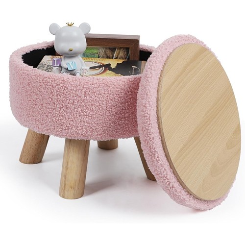 Small round foot stool - stool, ottoman