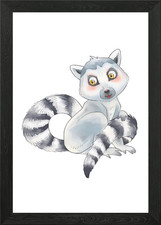 Ring Tailed Lemur Framed Wall