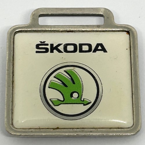 Vintage skoda keyring fob - vintage,