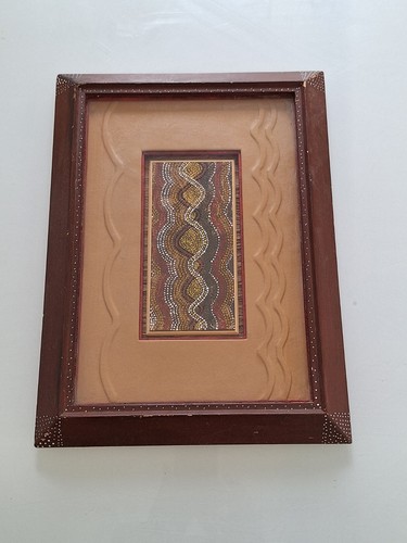 Framed aboriginal painting - aboriginal,