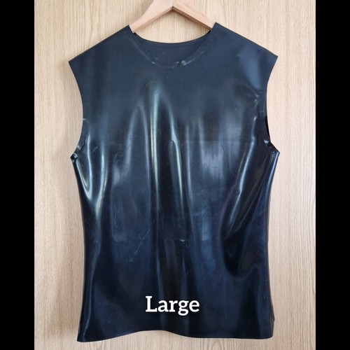Large latex rubber tank - large,