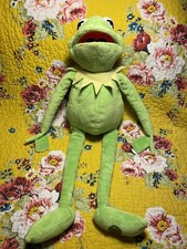 Disney Store Exclusive Kermit The Frog Soft Toy 24” The Muppets Stamped Exc Cond