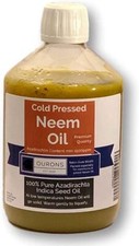 Premium Cold Pressed Neem Oil - Plant Protection & Pest Control - 500mL