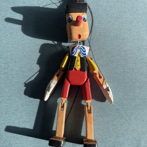 Pinocchio wooden puppet - wooden,