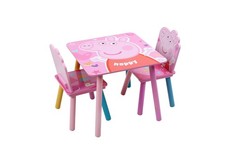 Peppa Pig wooden Table and Chair set By Nixy Children
