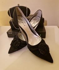 LUNAR ELEGANCE SHOES SIZE 6 AND MATCHING CLUTCH BAG. WEDDING CRUISE CHRISTMAS