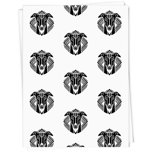 Art deco greyhound gift wrap - 'art,