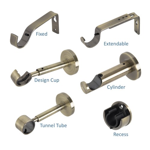 Curtain pole bracket for 28mm - pole,