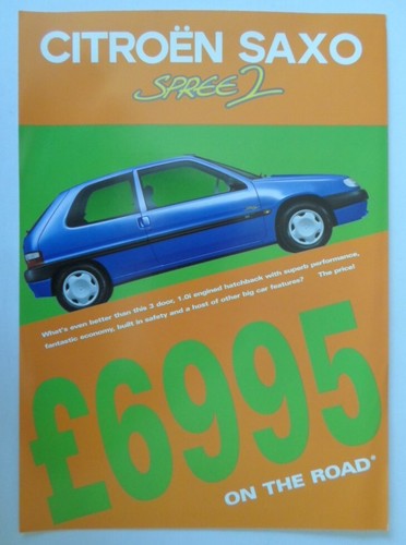 Citroen saxo spree orig 1998 - 2,