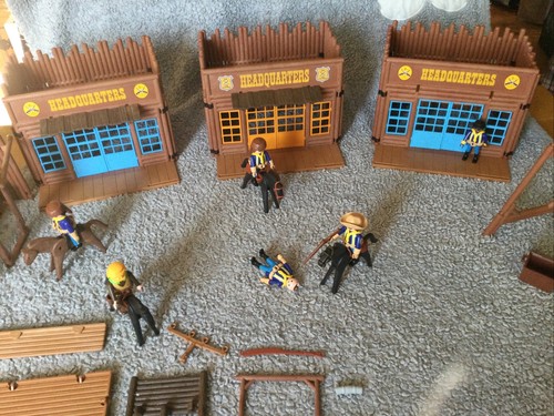Vintage playmobil western fort - western,