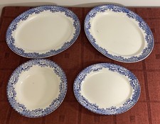 3 Britannia Pottery Blue &