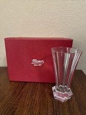  MOSER Unity Crystal Clear Bud Vase 4.5" Brand new in box with Free Shipping